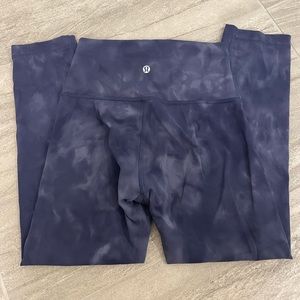 Lululemon Blue Dye Leggings